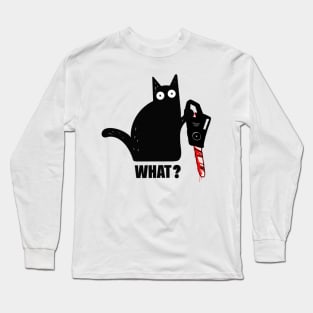 Spooky Lockdown Cat 2 Long Sleeve T-Shirt